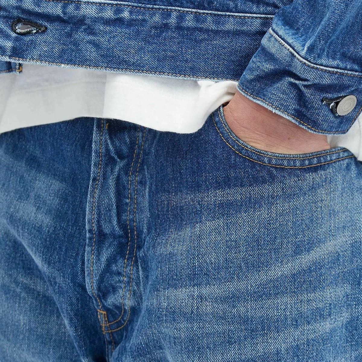 108USD - Type Loose Ankle 13oz Selvedge - Used Indigo