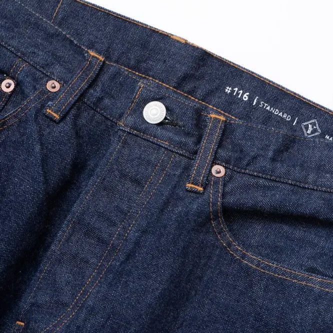 116OW - Type Standard 14oz Selvedge - One Wash Indigo