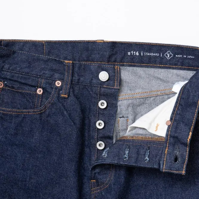 116OW - Type Standard 14oz Selvedge - One Wash Indigo