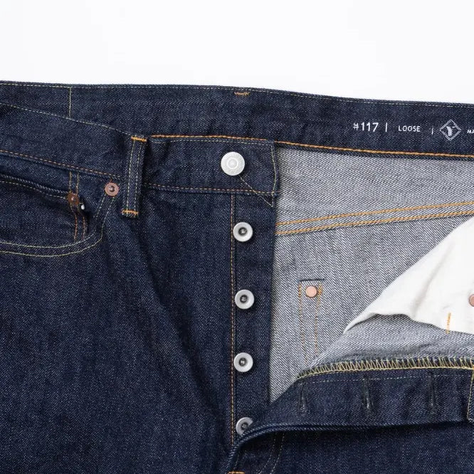 117OW - Type Loose 14oz Selvedge - One Wash Indigo