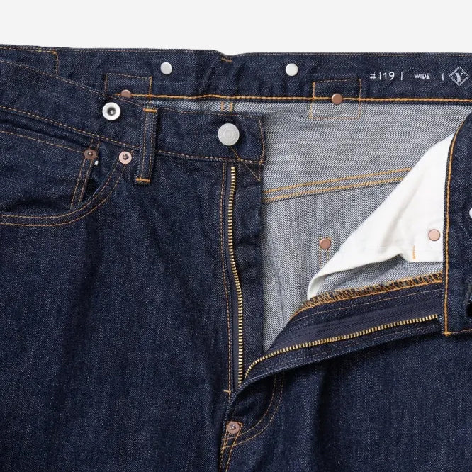 119OW - Type Wide 14oz Selvedge - One Wash Indigo