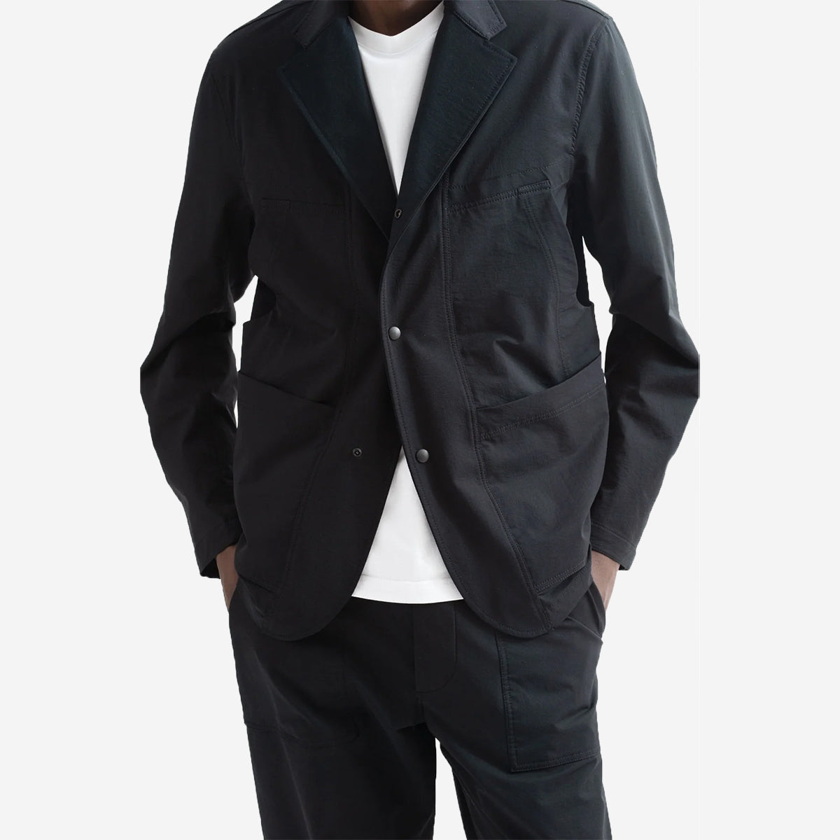2-Way Working Blazer Jacket - Black