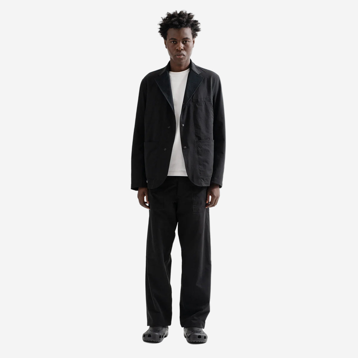 2-Way Working Blazer Jacket - Black