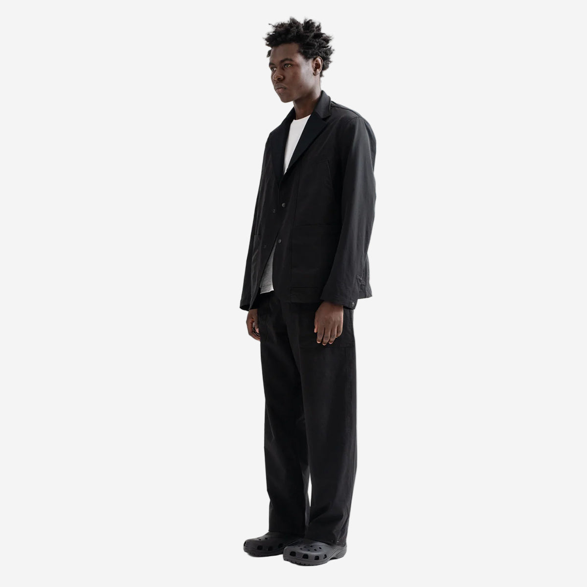 2-Way Working Blazer Jacket - Black