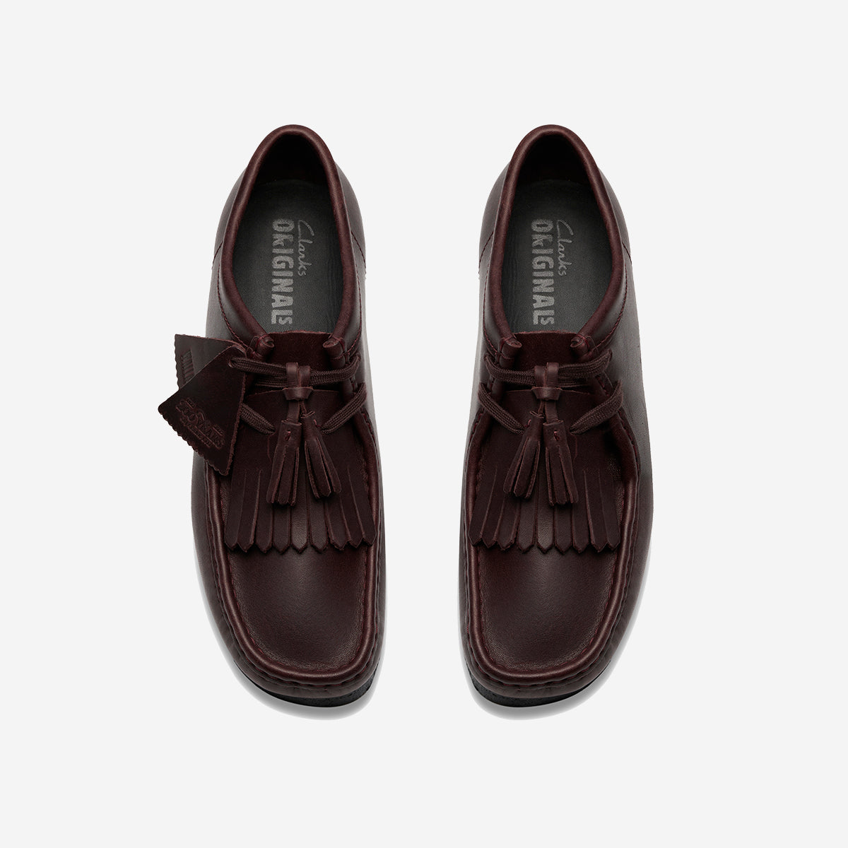 Wallabee Leather Derby Shoes - Purple Grape