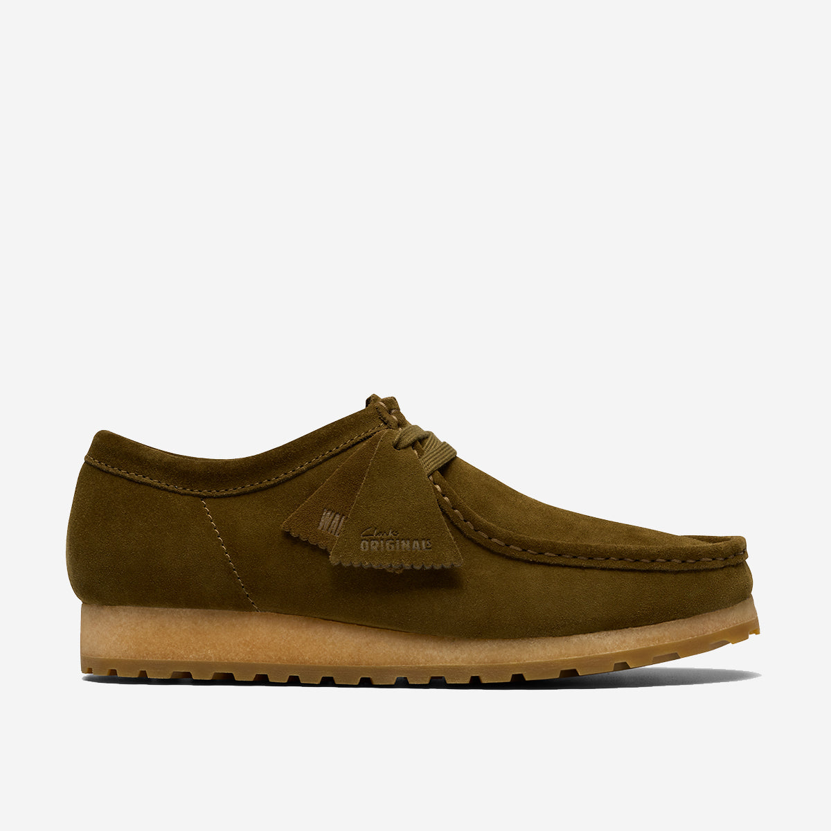 Wallabee RB Suede Derby Shoes - Olive