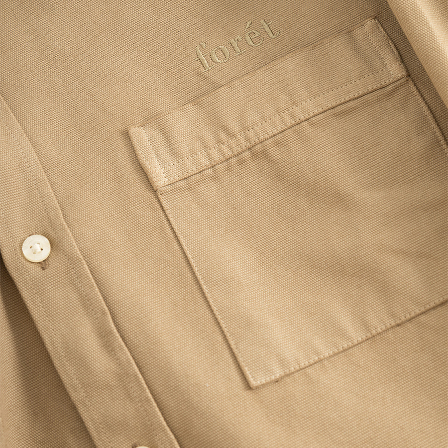 Bear Canvas Shirt - Curry