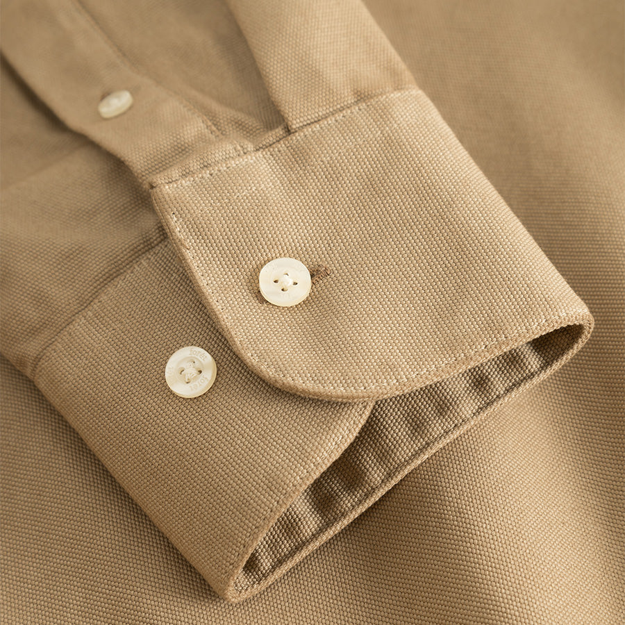 Bear Canvas Shirt - Curry