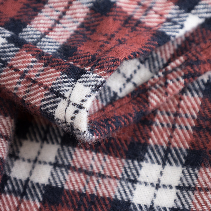 Hornet Check Flannel Shirt - Red Ochre