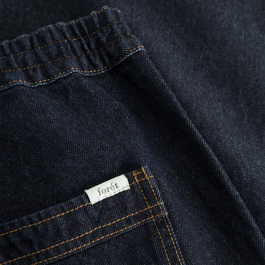 Sienna Denim Easy Pants - Dark Indigo