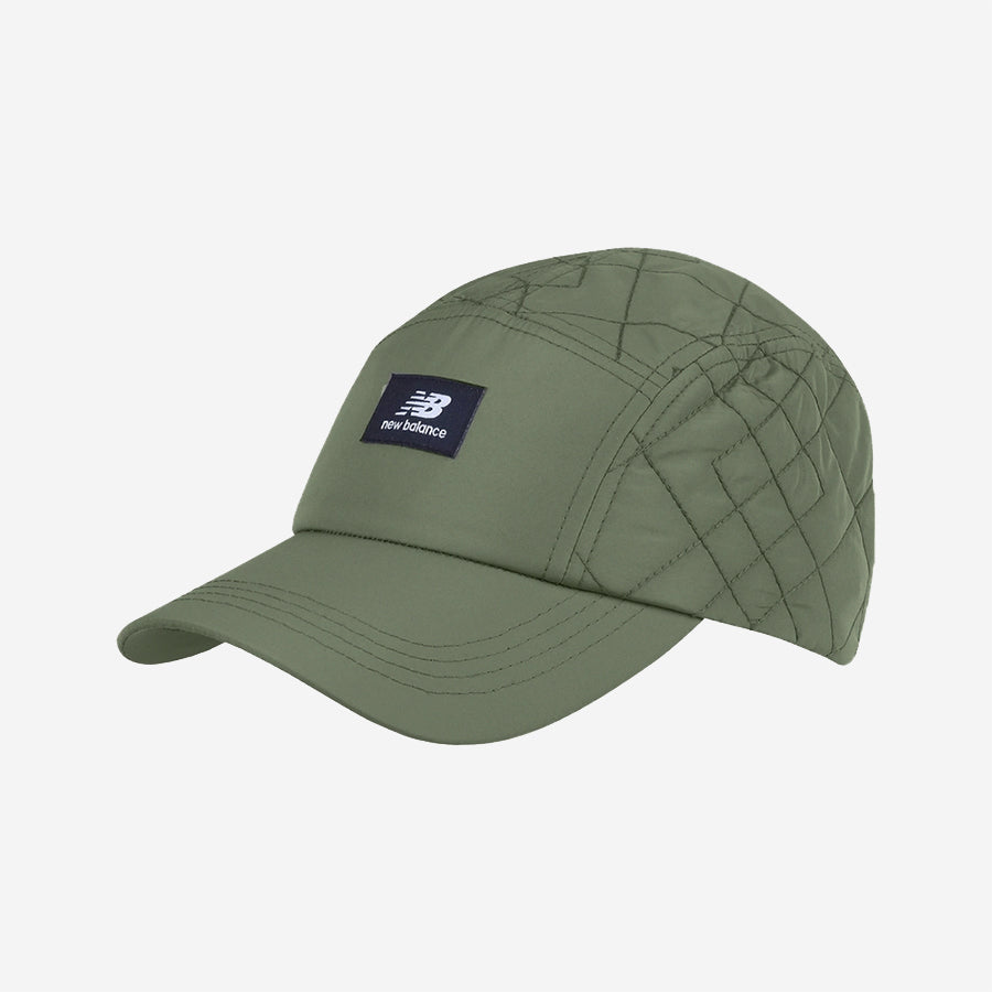 5-Panel Quilted Cap - Deep Olive