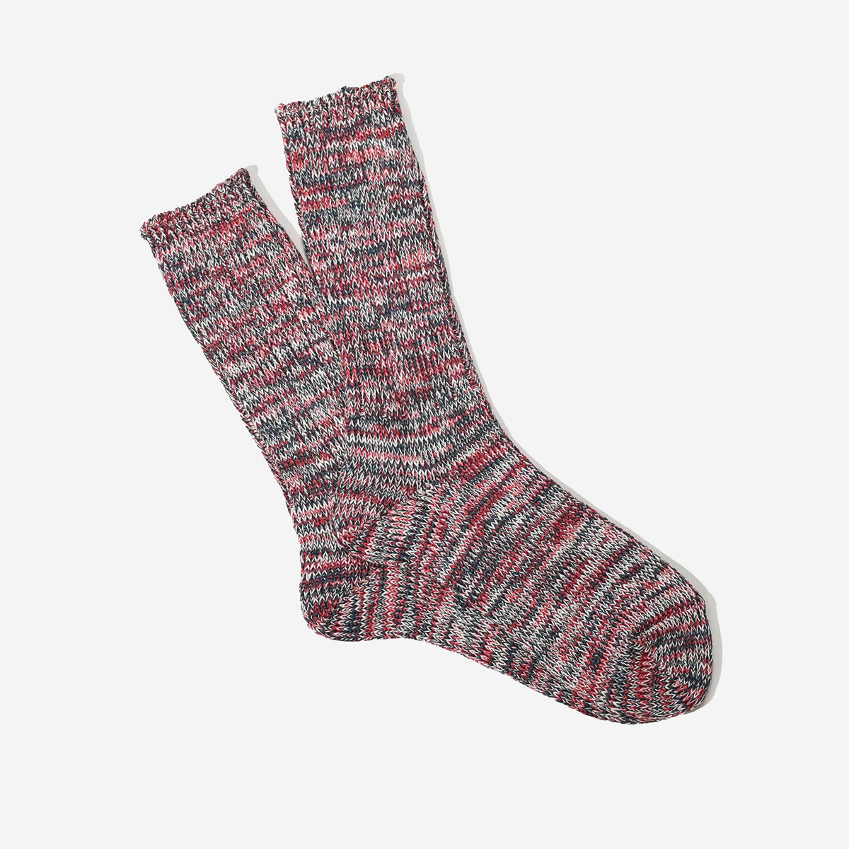 5 Colour Mix Crew Socks - Oatmeal