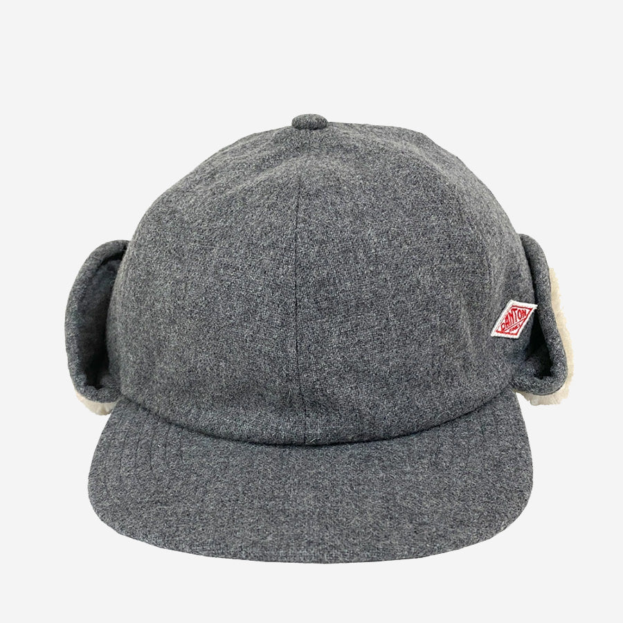 Wool Boa Pilot 6-Panel Cap - Charcoal