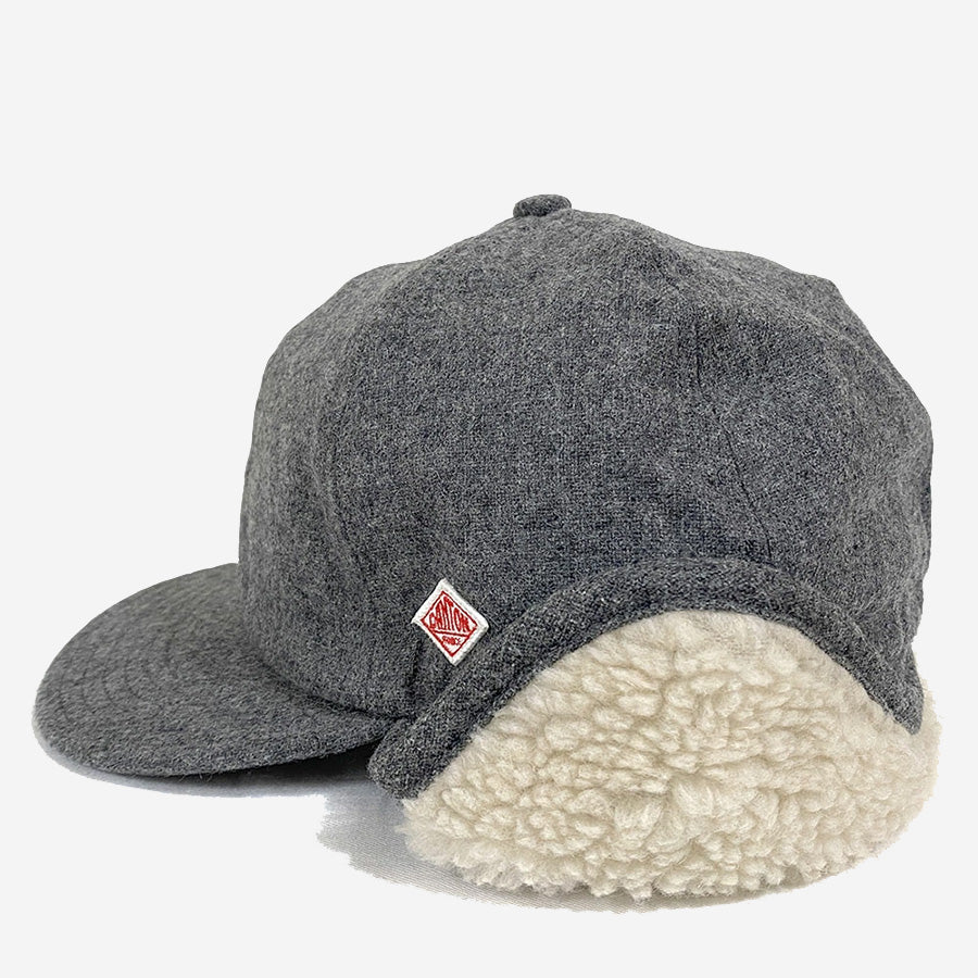 Wool Boa Pilot 6-Panel Cap - Charcoal