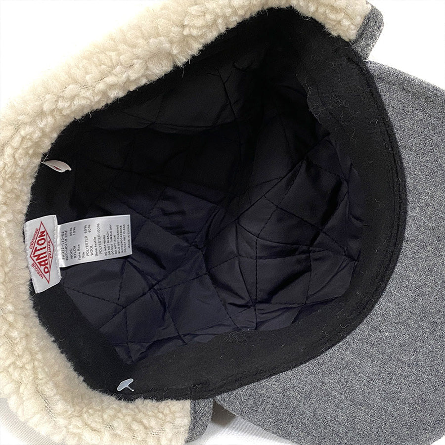 Wool Boa Pilot 6-Panel Cap - Charcoal