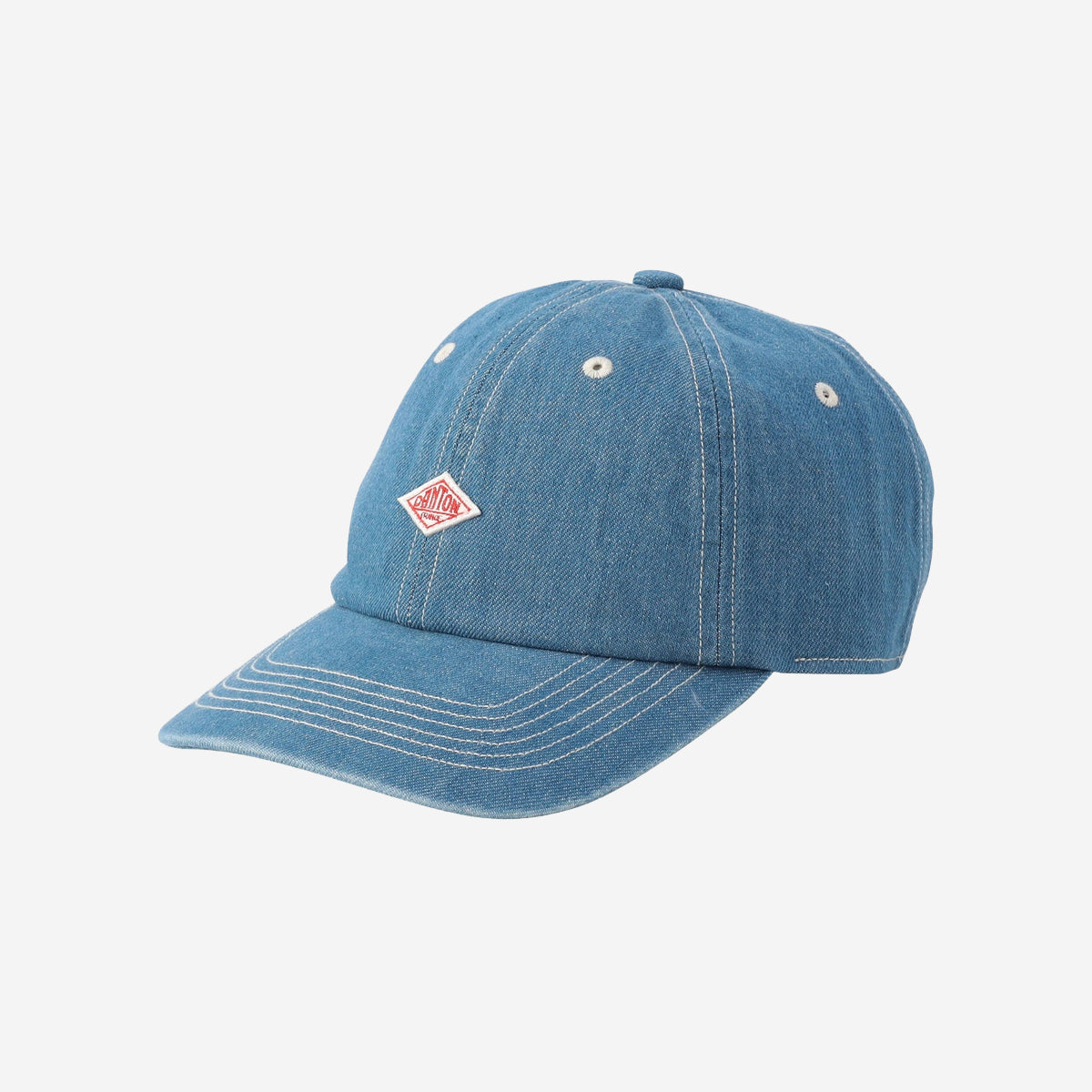 Color Denim 6 Panel Cap　BLACK FADE DANTON - 6-Panel 10.5 oz Denim Cap - Fade Blue – Muddy George