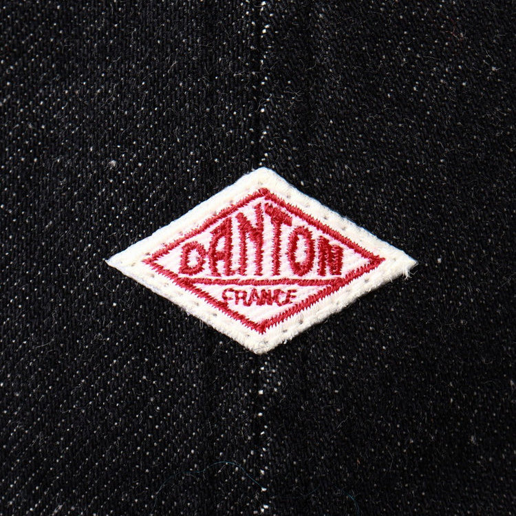 6-Panel Washed Denim Cap - Black