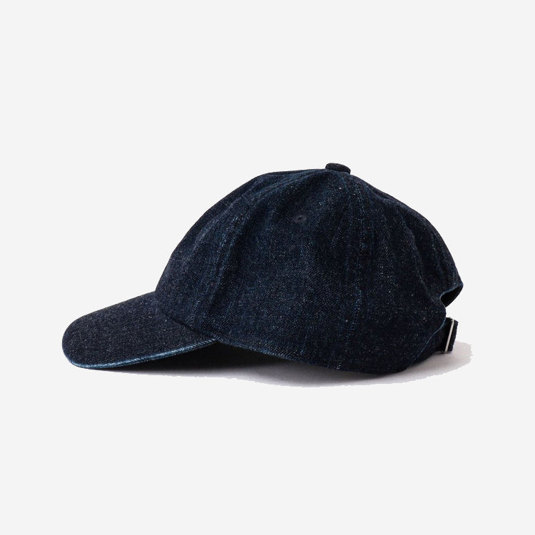 6-Panel Washed Denim Cap - Indigo
