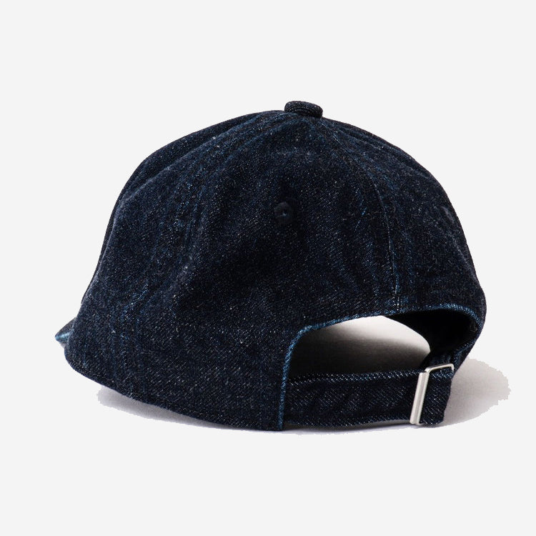 6-Panel Washed Denim Cap - Indigo