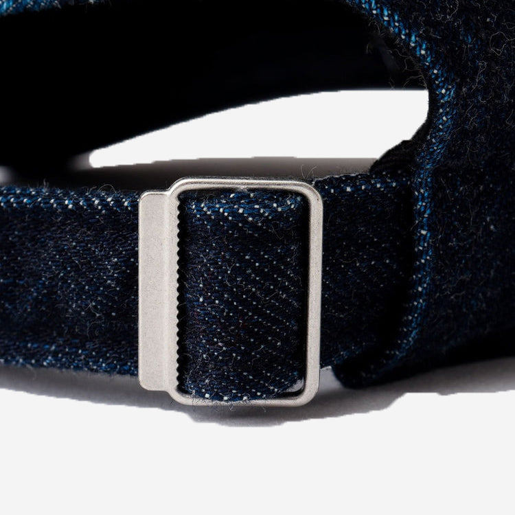 6-Panel Washed Denim Cap - Indigo