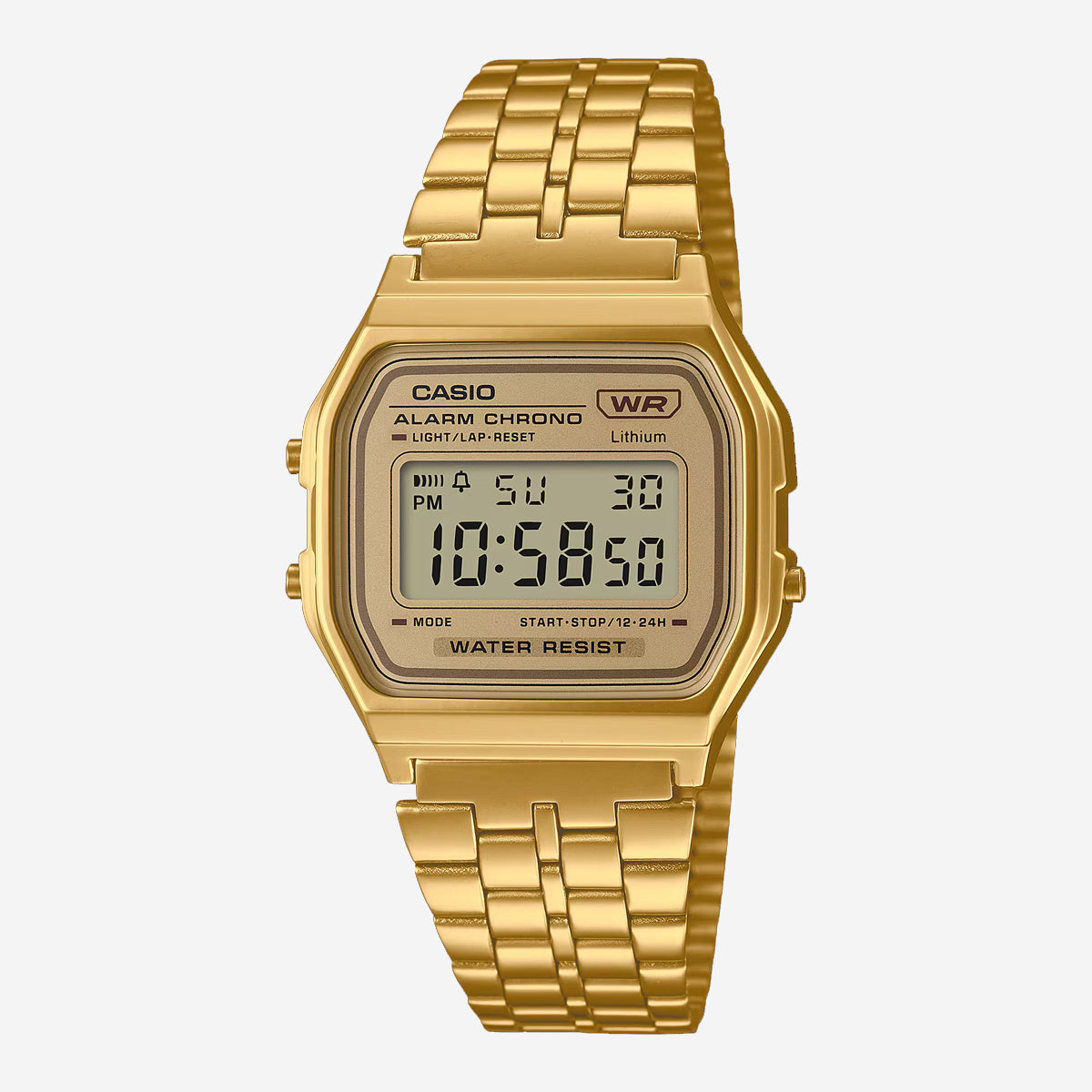 A158WETG-9A Casio Vintage Watch - Gold