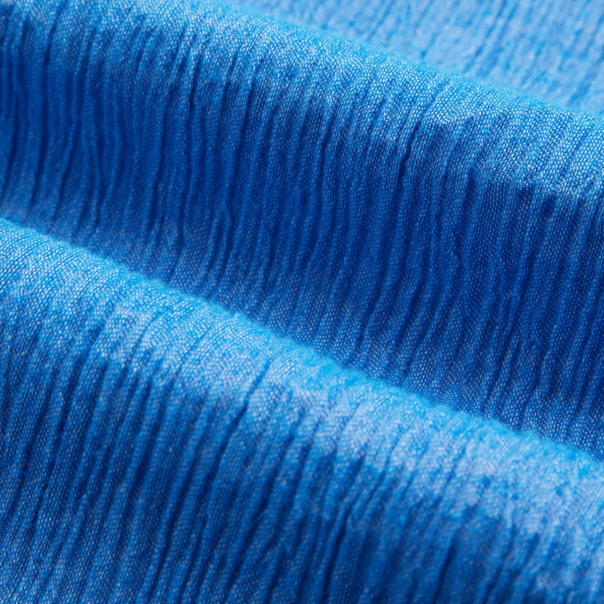 Aaron Plissé S/S Shirt - Blue