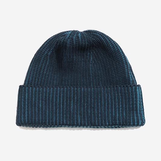 Ribbed OC Knit Beanie - Navy/Blue