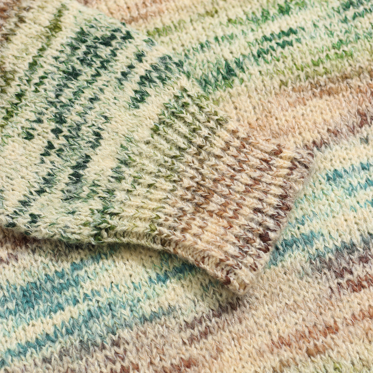 Dieter Loco Wool Knit Sweater - Stone/Multi