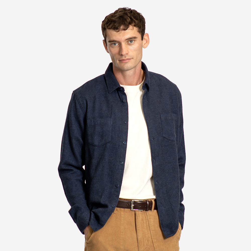 Classic 2 Pocket L/S Shirt - Insignia Blue
