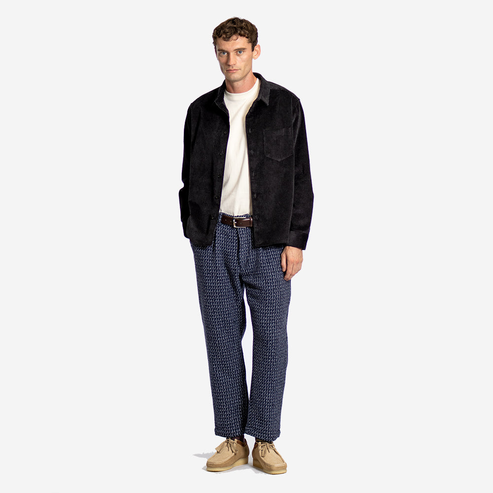 Day L/S Corduroy Loose Fit Shirt - Meteorite Black