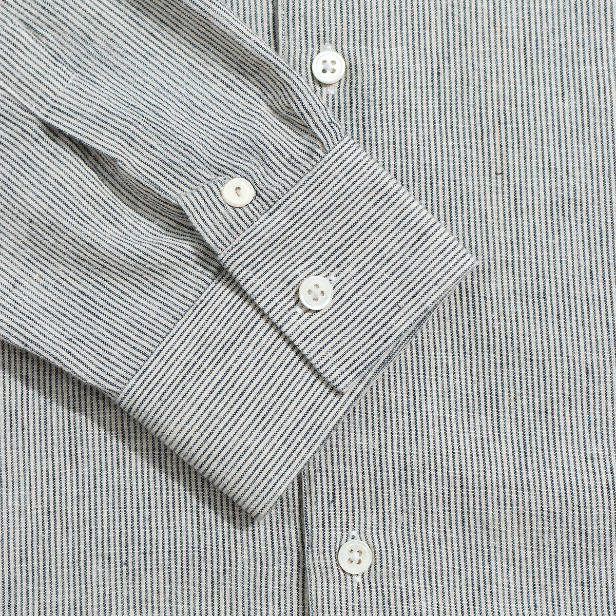 Day Yarn Dyed Stripe Shirt - Stone/Navy