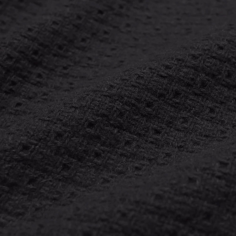Ryder Trouser - Textured Wool Jacquard - Meteorite Black