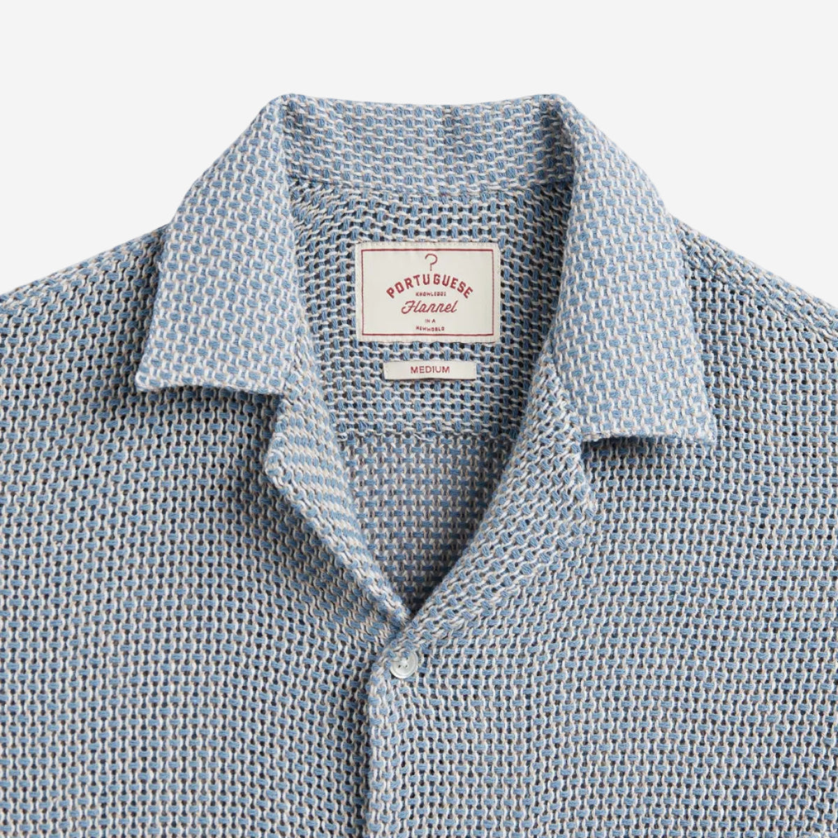Agora Knit S/S Vacation Shirt - Pastel Blue