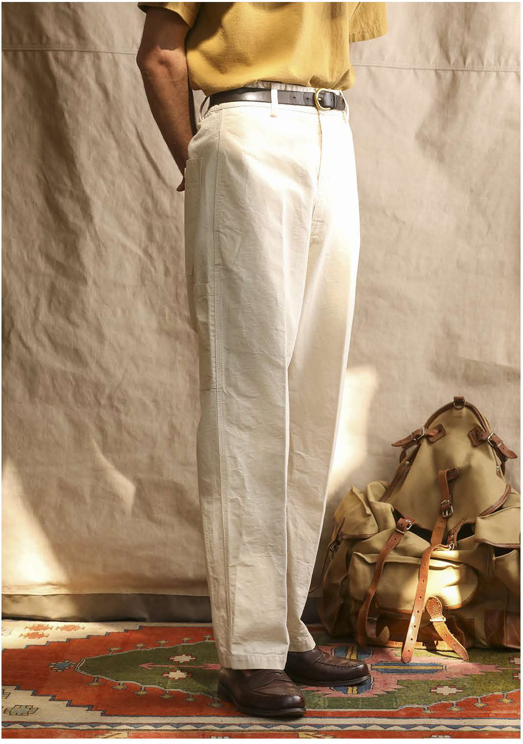 Alcatraz Washed Canvas Work Pant - Blue