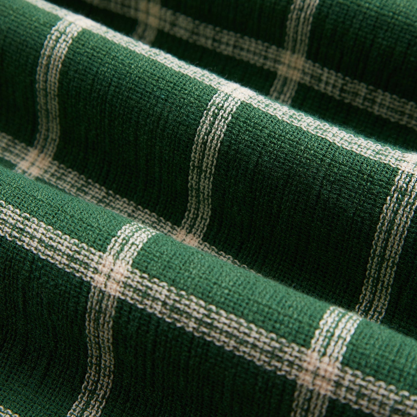 Alvor Jacquard S/S Vacation Shirt - Green/Natural