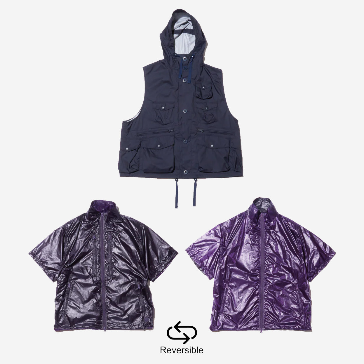 5-Way All Time Hang Out Shell - Navy/Purple