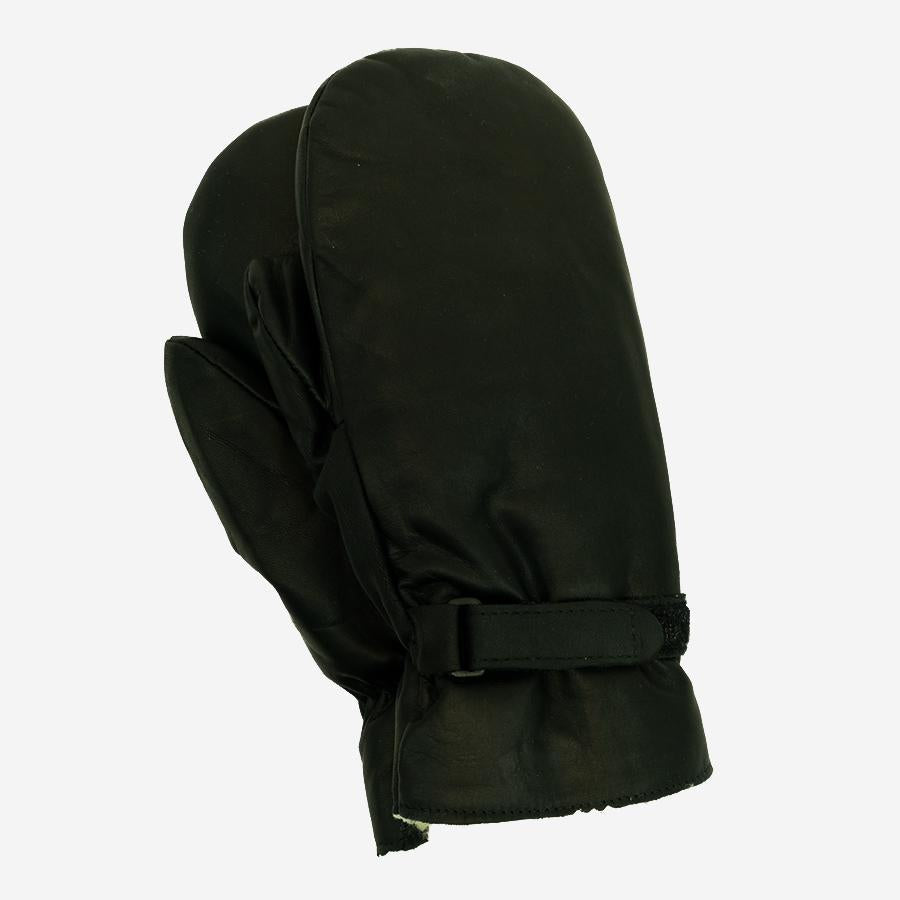 Arctic 3 Leather Mitts - Black