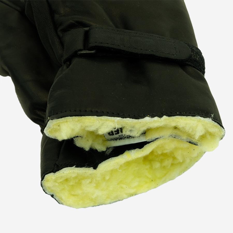 Arctic 3 Leather Mitts - Black