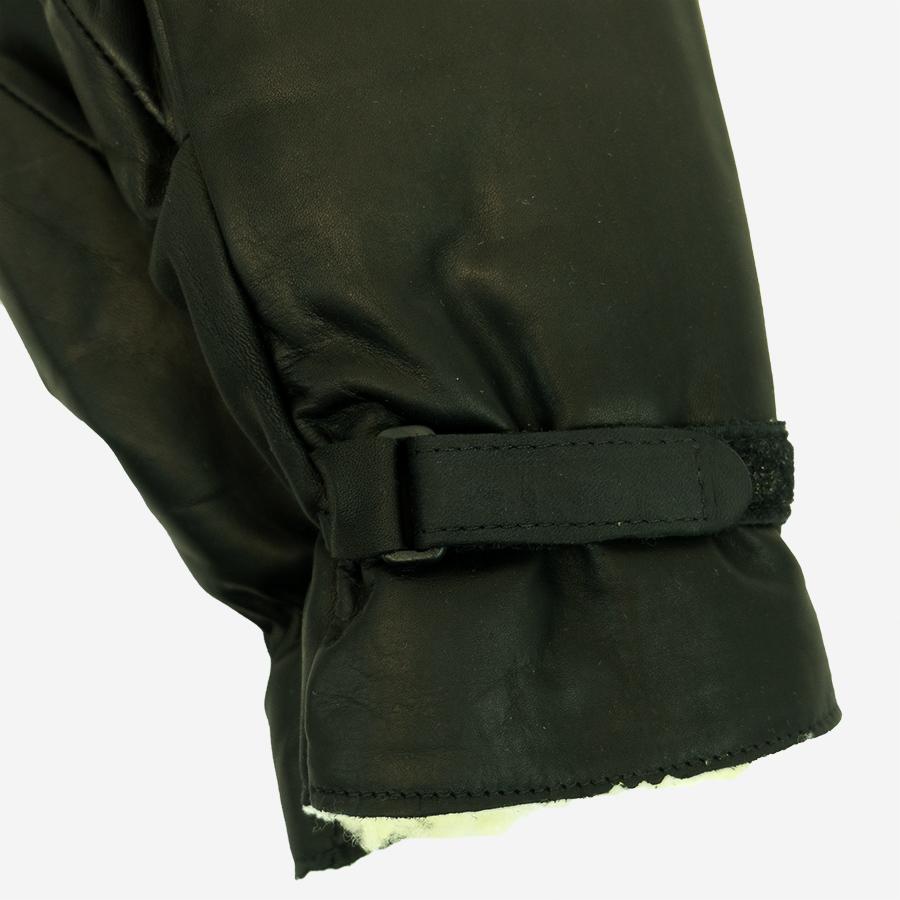 Arctic 3 Leather Mitts - Black