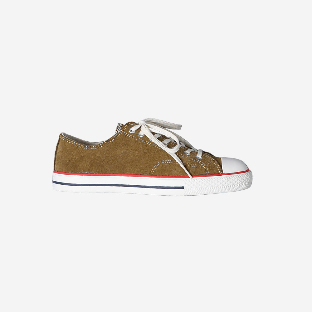 B-01 Suede Military Low Sneakers - Camel