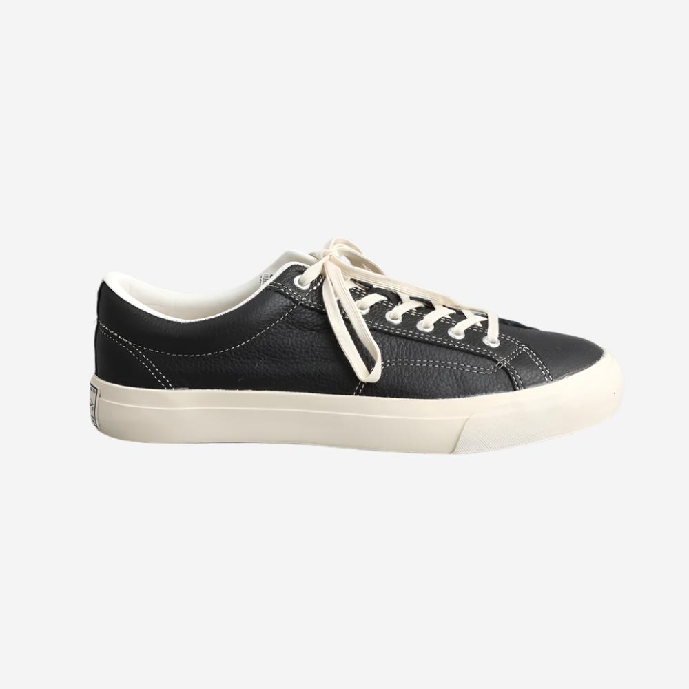 CATCH BALL B-02 Leather Basketball Low Sneakers Black โ Muddy