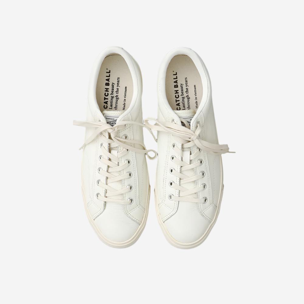 B-02 Leather Basketball Low Sneakers - White