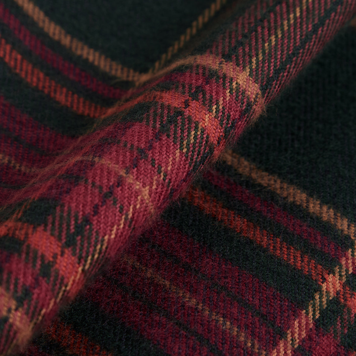 Bravio Plaid Flannel Shirt - Forest/Red