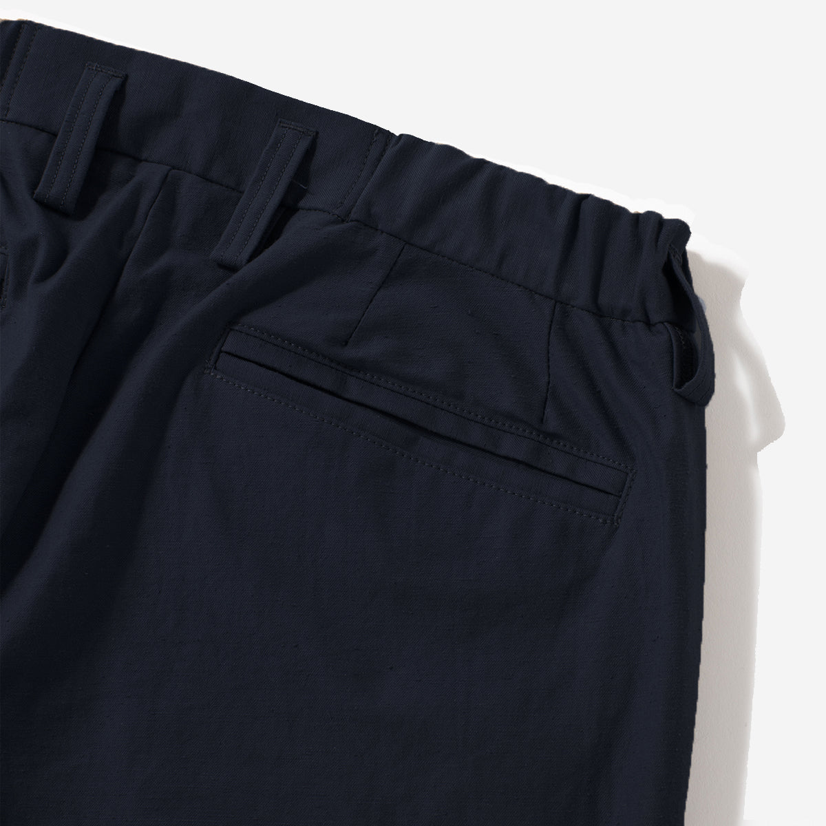 Back-Nep Tapered Trousers - Dark Navy
