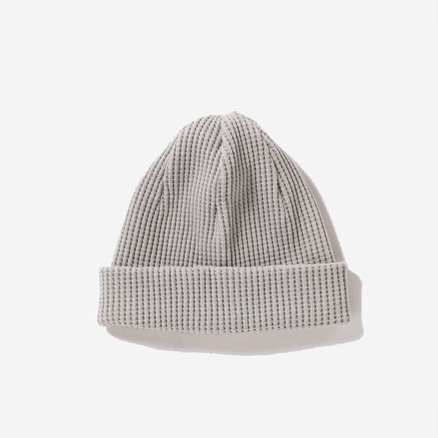 Big Waffle Knit Beanie - Concrete Grey