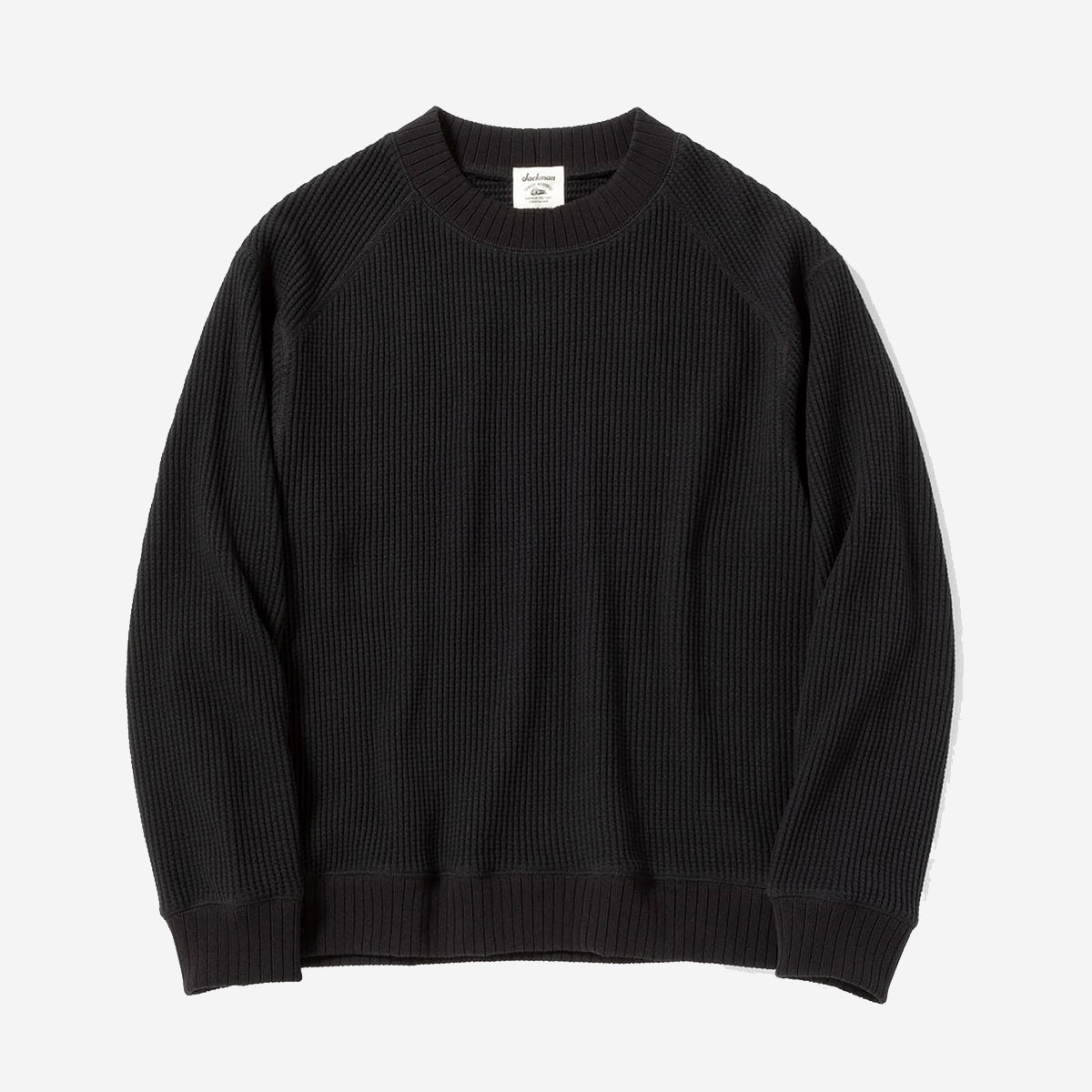 Black waffle sweater best sale