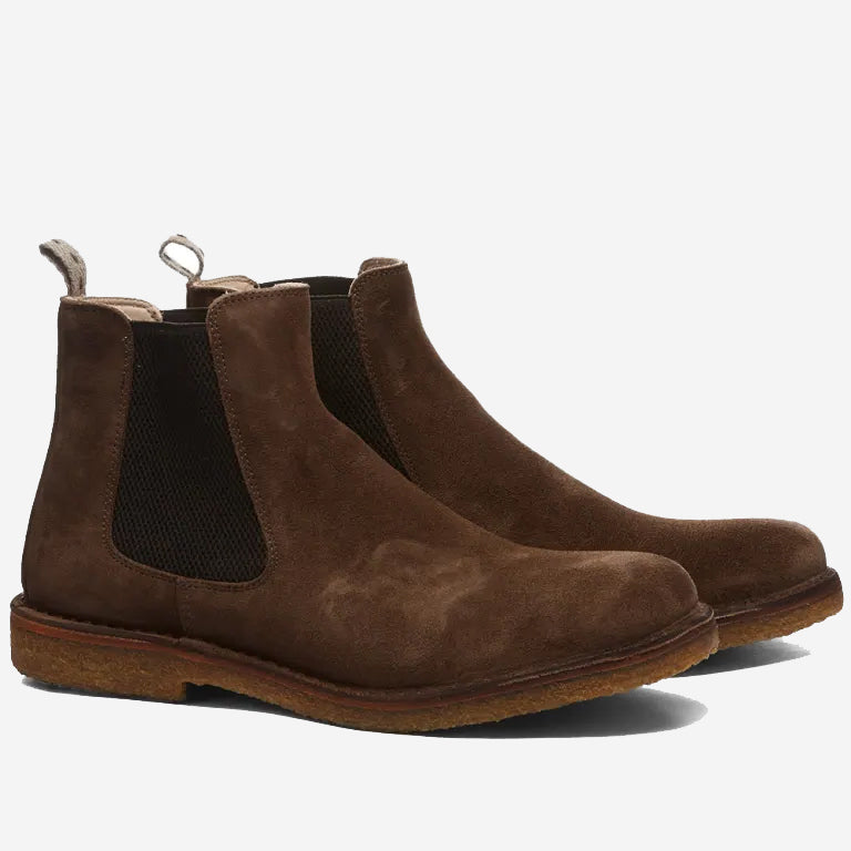 Bitflex Suede Chelsea Boot - Dark Chestnut