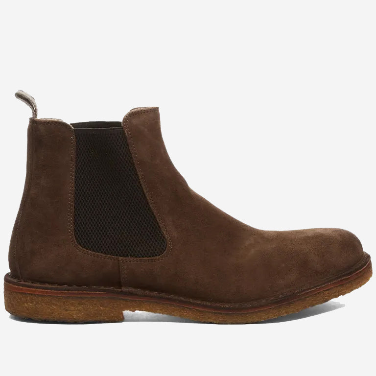 Bitflex Suede Chelsea Boot - Dark Chestnut