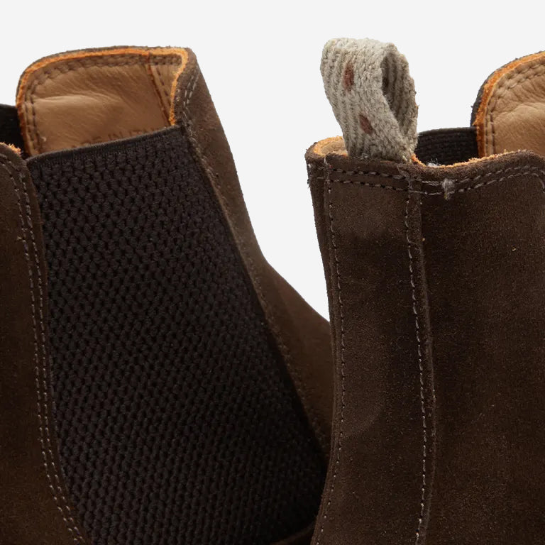 Bitflex Suede Chelsea Boot - Dark Chestnut