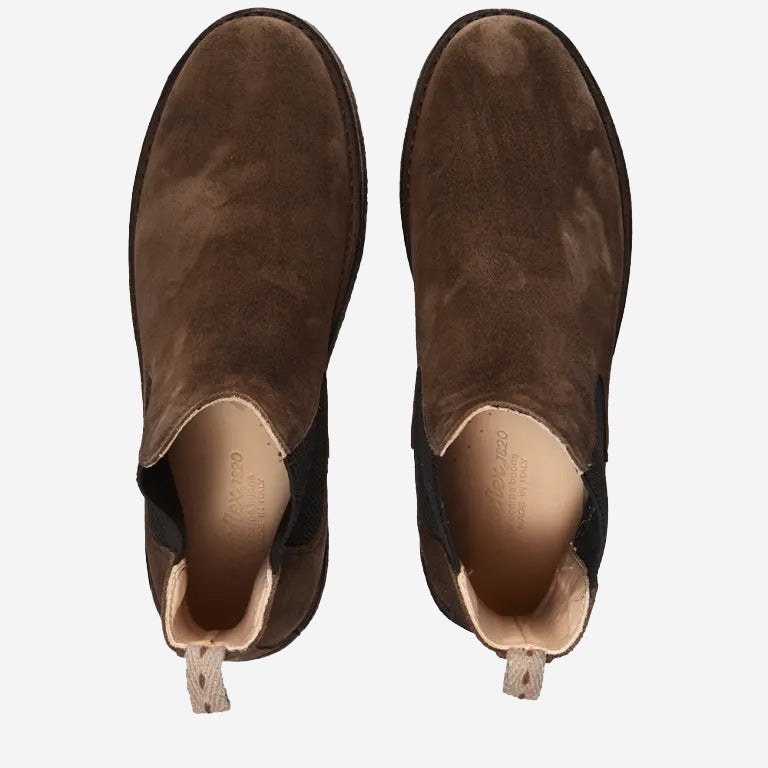 Bitflex Suede Chelsea Boot - Dark Chestnut
